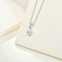 Pendentif étoile de David de luxe en argent sterling 925 plaqué rhodium personnalisé avec zircone cubique pour femmes |   Idée cadeau de bijoux juifs