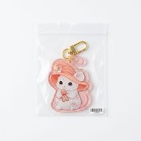 Gantungan Kunci Akrilik HanXin Custom Kawaii Witch Mouse Gingerbread Man Hewan Lucu Gantungan Tas Pengait Grosir Vendor