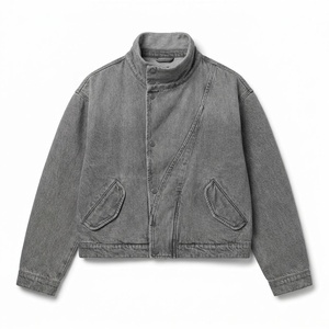 <b>Mens</b> Custom Denim <b>Jacket</b> <b>Corduroy</b> Collar Patches for Boutique Brands Wholesale Low MOQ Bulk Supply - Product Image 5