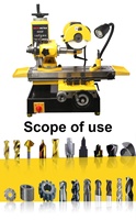Machine à affûter les outils universelle MRCM 600F, affûteuse multifonctionnelle pour forets et fraises