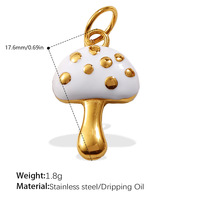 Vente en gros de breloques 3D en forme de poisson, champignon, cœur et goutte d'huile pour la fabrication de bracelets, colliers et pendentifs DIY, accessoires de bijoux