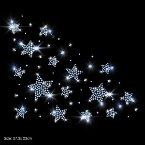 Motif Gypsophile pour personnaliser vos vêtements, <span class=keywords><strong>strass</strong></span> thermocollants, <span class=keywords><strong>strass</strong></span> plats, décoration DIY pour chemises, pantalons, poches - Product Image 4