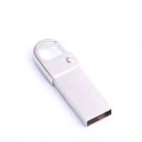Kunci logam Mini, komputer 2 Gb 4Gb 32Gb 64Gb 128Gb 2.0 Usb Flash Drive 8Gb 16 Gb kustom dengan Logo