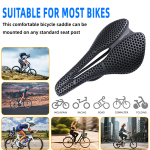 <span class=keywords><strong>Selle</strong></span> de vélo de montagne résistante à l'eau imprimée en 3D Accessoires de vélo <span class=keywords><strong>Selle</strong></span> de vélo <span class=keywords><strong>ultra</strong></span>-légère - Product Image 6