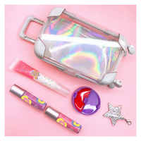 Conteneurs de gloss à lèvres vegan imperméables à faire soi-même, gloss à lèvres fruités mignons pour enfants, ensemble de maquillage pour filles