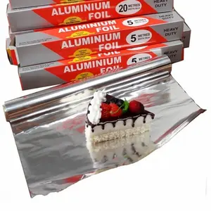 0.01- 0.025mm d'épaisseur feuille de qualité alimentaire en aluminium robuste cuisine utiliser papier aluminium 8011 feuille d'aluminium pour l'emballage alimentaire