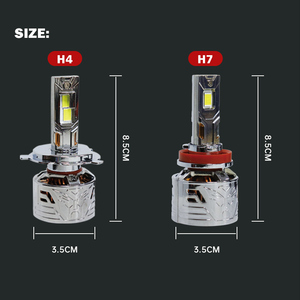 Hot bán phong cách mới 120W Kẽm hợp kim Led Đèn Pha cao/thấp chùm ổn định CANBUS trắng 6000K phía trước đèn với CSP chip - Product Image 2