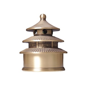 Quemador de incienso del Templo del Cielo de cobre puro, adorno creativo, espiral de incienso para interiores del hogar, purificador de aire, Templo del Cielo - Product Image 3