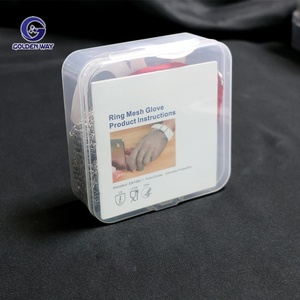 Gants de travail de sécurité pour boucher et cuisine, en maille de fil <span class=keywords><strong>d</strong></span>'acier inoxydable tissé, résistants aux coupures de niveau 9, durables et antirouille - Product Image 3