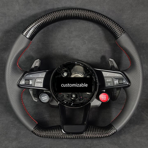 Volante Deportivo Personalizado de Fibra de Carbono para Audi <span class=keywords><strong>A3</strong></span> A4 A5 A6 A7 Q3 Q5 Q7 Q8 TT, Volante Deportivo de Fondo Plano para Reemplazo - Product Image 2