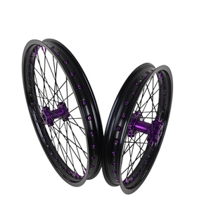 Ensemble de roues de moto tout-terrain LXC Plug and Play Leopard XE Pro S 21 pouces 18 pouces, moyeux en aluminium CNC, 21x1.6 18x2.15 avant arrière, vélo électrique Enduro - Product Image 1