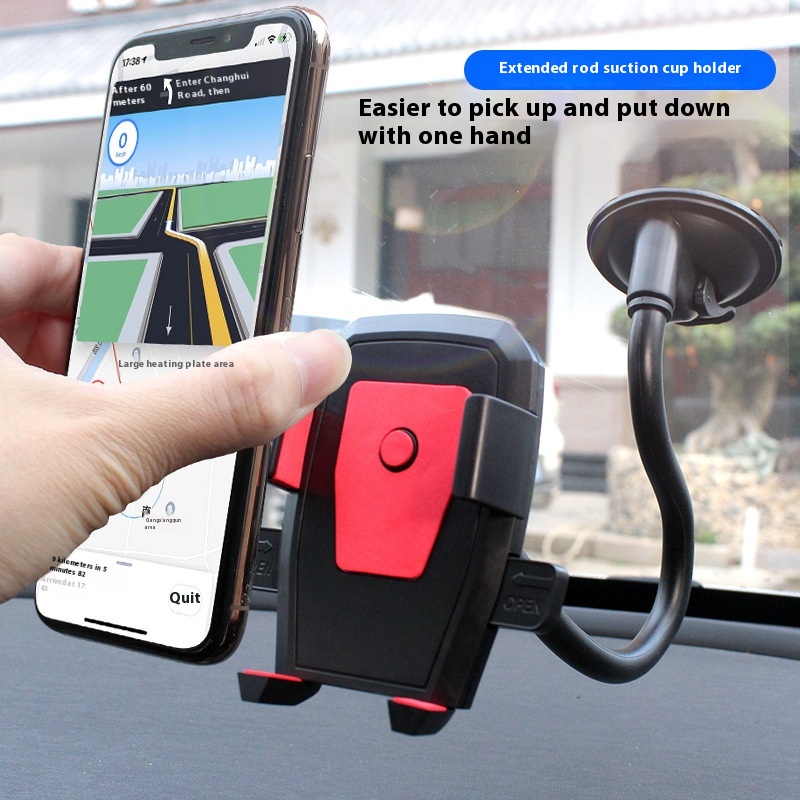 Universal Car Phone Holder with Suction Cup - Auto Dashboard Windshield Mount