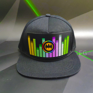 Topi bisbol lampu LED diaktifkan suara El kualitas tinggi-desain karakter topi Olahraga & penggunaan luar ruangan topi pesta - Product Image 1