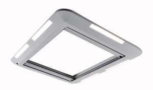 MEIDI Fenêtre de toit multifonctionnelle transparente grise 700*500 en alliage d'aluminium pour <span class=keywords><strong>caravane</strong></span>, double couche acrylique, avec éclairage LED - Product Image 5