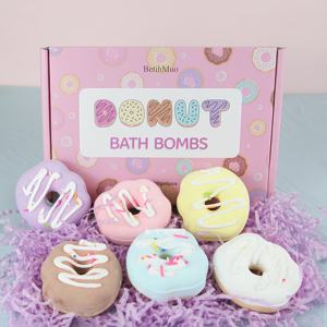 Baño de donut colorido lindo chico perfumado de lavanda orgánica para juego de bomba <span class=keywords><strong>al</strong></span> <span class=keywords><strong>por</strong></span> <span class=keywords><strong>mayor</strong></span> <span class=keywords><strong>comprar</strong></span> a granel manteca de karité baño Fizzies para niños Baño - Product Image 4