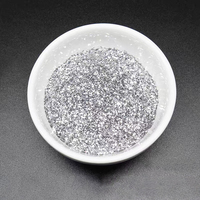 Poudre de paillettes argentées en vrac, Pigment de paillettes de platine pour ombre à paupières, vente en gros
