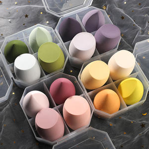 Œuf de beauté <span class=keywords><strong>Gourde</strong></span> Bouffée Lavable Goutte d'Eau Poudre Bouffée Maquillage Coupe Biseautée Éponge Bouffée - Product Image 5