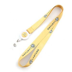 Cordón para yoyo personalizado por sublimación con carrete para credencial, impresión offset, hecho de poliéster duradero - Product Image 2