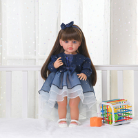 Poupée AI Yeezwood avec fonction de conversation et de musique, 55 cm, en silicone, poupée AI reborn, cadeau pour enfant, ensemble de poupées reborn en silicone pour fille