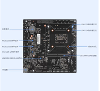 Carte mère industrielle ITX Changwang Microcontrol 14e génération 125H/155H/185H pour routeur logiciel, avec port LAN 10G, carte mère NAS Monster