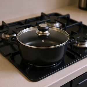 Delta Meat <b>Pot</b> 1.3 L 16 Cm Cast Aluminum With Glass Lid <b>For</b> Stovetop Use - Product Image 3