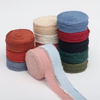 Ruban à franges en cuir de haute qualité, couleur unie, durable, avec bords déchirés à la main, idéal pour l'emballage de sacs à dos