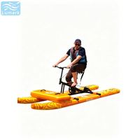 Vélo aquatique gonflable long à ponton pour une personne, avec cadre en aluminium et tapis flottant avant, faible résistance pour rivière, pliable, de Chine Lumark