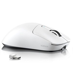 Mouse da Gaming Wireless <span class=keywords><strong>ATTACK</strong></span> SHARK X3MAX con Sensore PAW3950 fino a 42K DPI, 49g Ultraleggero, Tri-Mode con Cavo a Spirale - Product Image 1