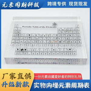 Adorno de la tabla periódica con 83 muestras de elementos reales, regalo educativo científico para el aprendizaje de química y coleccionables de bricolaje - Product Image 5