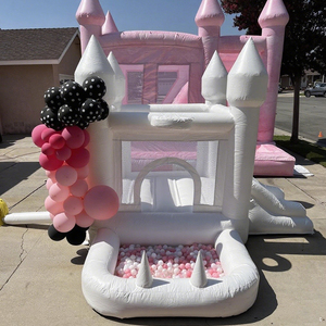 Château Gonflable Extérieur Blanc avec Souffleur – Jeux Gonflables Incluant un Bouncy Castle - Product Image 3