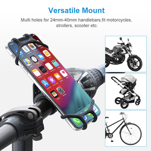 Support Téléphone Moto Rotatif à 360 Degrés en Silicone pour Guidon, Fixation Voyage pour Voitures <span class=keywords><strong>et</strong></span> Véhicules Électriques - Product Image 3