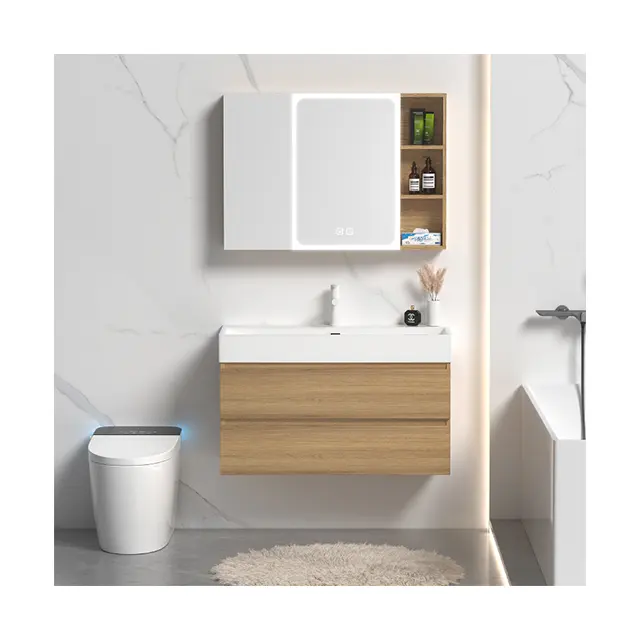 Armoire de salle de bain professionnelle avec miroir vanité salle de bain vanités armoire ensemble