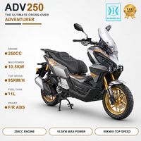 Scooter à essence 250cc 4 temps refroidi par eau EURO 5 EFI 10,5 kW Vitesse maximale 95 km/h Réservoir de carburant 11L Scooter à essence