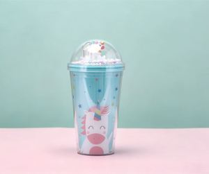 Custom Printing Logo 24oz 32oz 90mm Diameter Clear Cold Drink PP Disposable <b>Plastic</b> Cups with Lids - Product Image 3