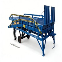 Plateforme de chargement et de déchargement mobile pour camions, à commande hydraulique, en acier, de type ciseaux, directement de l'usine