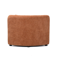 Nouveau design, canapé d'angle de luxe en tissu doux pour salon, ensemble de canapés pour appartement, ensemble de canapés ronds