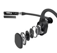 Shokz OpenComm2 UC 2025 Upgrade Headset Konduksi Tulang Loop120 USB-A Bluetooth Nirkabel Ganda Bersertifikasi Zoom