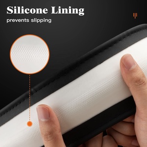 Funda <span class=keywords><strong>de</strong></span> <span class=keywords><strong>cuero</strong></span> duradero <span class=keywords><strong>para</strong></span> <span class=keywords><strong>volante</strong></span>, <span class=keywords><strong>forro</strong></span> antideslizante <span class=keywords><strong>para</strong></span> <span class=keywords><strong>volante</strong></span> con un diámetro <span class=keywords><strong>de</strong></span> 14,5 "-15" - Product Image 6