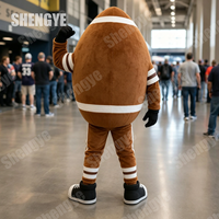 Fabricant de mascottes en peluche Shengye, costume de mascotte de football américain et de rugby personnalisé, vêtements publicitaires pour événements sportifs et matchs