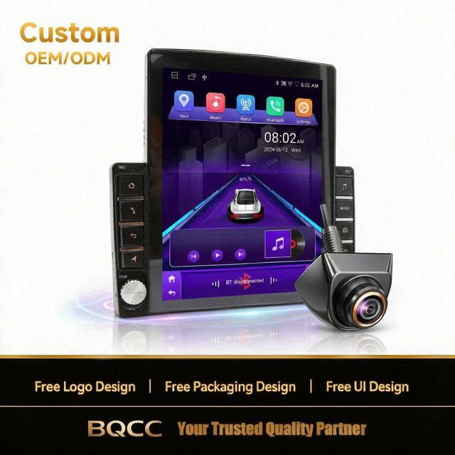 BQCC 9.7" Android 15 Android Car Radio 2 Din Octa Core GPS Navi Touchscreen Head Unit Carplay DSP ASP 4G WIFI AI Voice Stereo