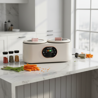 Cuisinière à riz électrique double cuve 3L 800W multifonctionnelle Yuanyang Hot Pot avec préréglages intelligents et fonction maintien au chaud pour la maison
