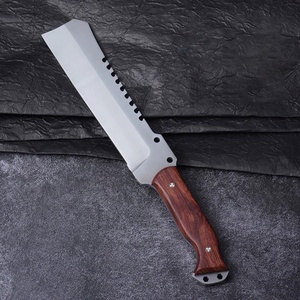 มีดต่อสู้คุณภาพสูง Z01 ใบมีดสแตนเลสเกรด OEM ปรับแต่งได้ พร้อมปลอกไม้และใบมีดแบบ Sheepsfoot สำหรับงาน DIY - Product Image 2