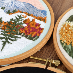 High Quality 3D Artistic Sets Creative Hand Embroidery Scenery Kits Heavy Thread Unique Cross-Stitching Needlework Crafts DIY