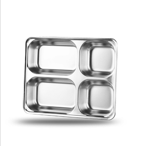 High Quality 4/5 Compartments Stainless Steel Hospital <strong>Prison</strong> Hotel School Restaurant <strong>Food</strong> <strong>Tray</strong> Serving Divided <strong>Tray</strong> Dining Plat - Product Image 2