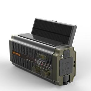 Prix d'usine – Banques d'alimentation d'urgence solaires d'extérieur, lampe torche USB rechargeable à manivelle - Product Image 1