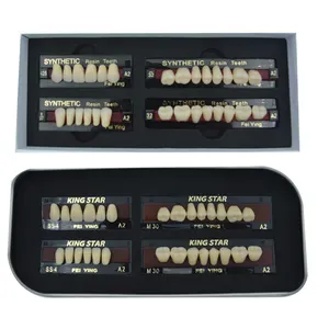 Dental Lab Ce Iso Fabriek Prijs Bovenste Onderste Kunstmatige Synthetische Hars Tanden Y2 Composiet Tanden Hars Tanden Prothese