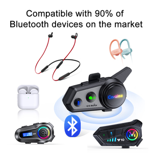 Q18 auriculares con cable de doble chip de alta calidad, casco manos libres con Motor, auriculares para compartir música, casco de diente azul para motocicleta - Product Image 2