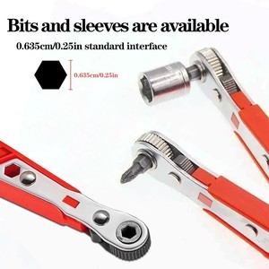 Juego de 20 Piezas de Llaves de Trinquete Mini, Puntas de Destornillador, Varillas de Extensión, Eje Flexible Universal en Forma de L, Reversible - Product Image 2