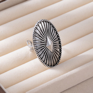 Anillos de Estilo Occidental con Incrustaciones de Turquesa para Mujer, Anillos Bohemios con Conchos de Turquesa al por Mayor, 11 Estilos a Elegir - Product Image 6