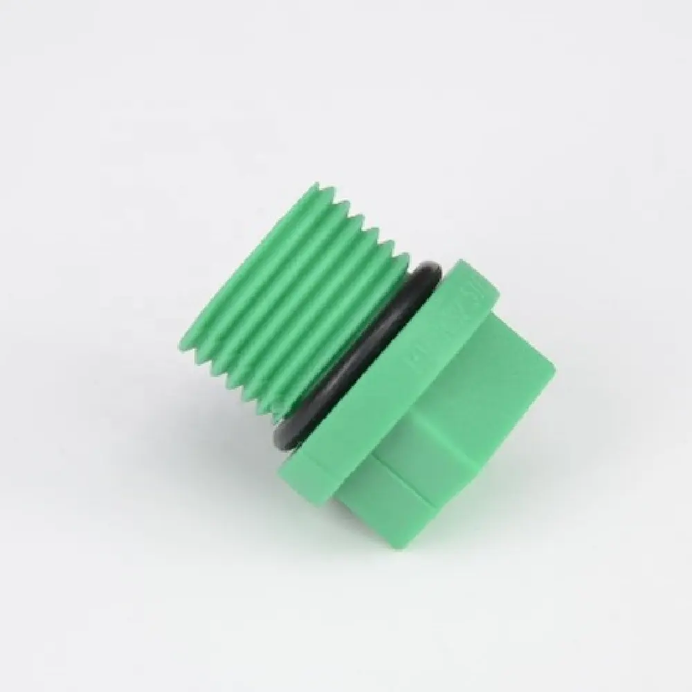 Chine usine ppr raccord de tuyau de haute qualité ppr raccord de tuyau pdf 20-32mm vert couleur bouchon fileté mâle avec anneau pour l'approvisionnement en eau